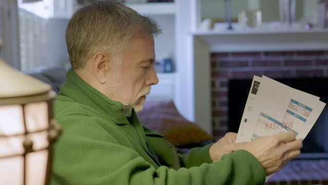 A senior citizen on a fixed income troubled about past due notices on some bills.
