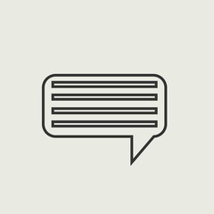 Chat vector icon illustration sign