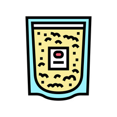 colloidal oatmeal color icon vector. colloidal oatmeal sign. isolated symbol illustration