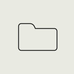 Folder vector icon illustration sign