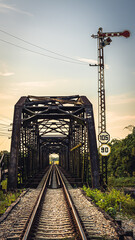 Railway bridge, Thailand Railway heading from Rueso Railway Station To Yala Railway Station....