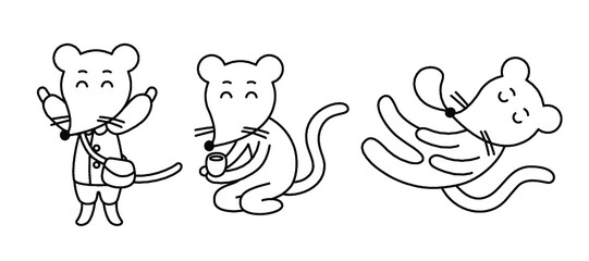 ほのぼのねずみ