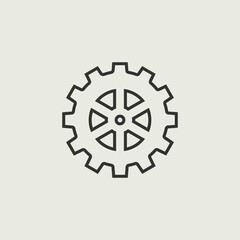 Helm_wheel vector icon illustration sign