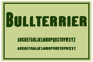 Bold font typhography