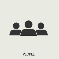 People vector icon illustration sign