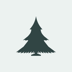 Tree vector icon illustration sign