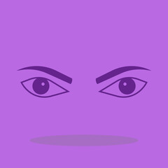 Woman eyes vector icon illustration sign