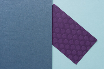 purple paper on blue