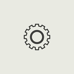 Settings vector icon illustration sign