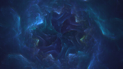 3D rendering abstract multicolor fractal light background