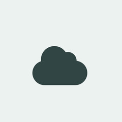 Cloud vector icon illustration sign