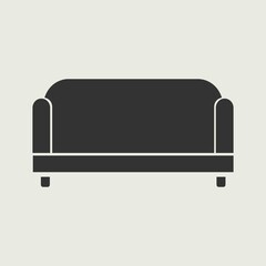 couch vector icon illustration sign