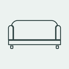 couch vector icon illustration sign