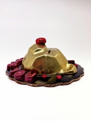 Oso de chocolate dorado para san valentin