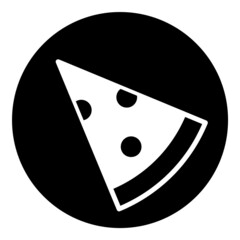 Pizza Flat Icon Isolated On White Background