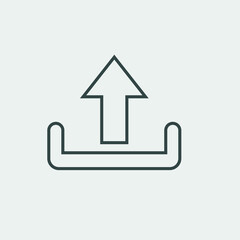 upload vector icon illustration sign 