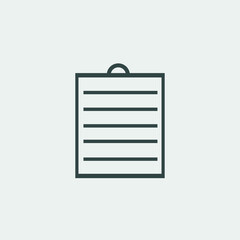 Notepad vector icon illustration sign