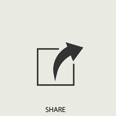 Share vector icon illustration sign