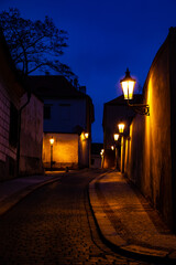 old street in the night