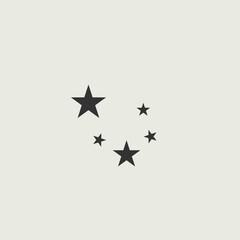 Stars vector icon illustration sign