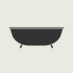 bathtub vector icon  illustration sign 