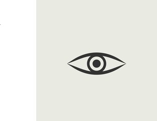 Eye vector icon illustration sign