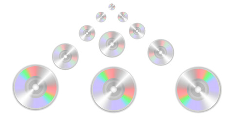 CD dvd compact disc isolated on white background. Isolate