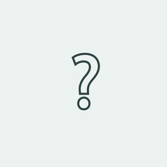 Question_mark vector icon illustration sign