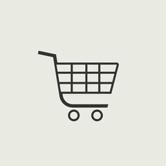 Shopping_cart vector icon illustration sign
