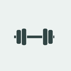 Dumbbell vector icon illustration sign