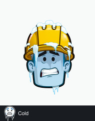Construction Worker - Expressions - Unwell - Cold - Freezing