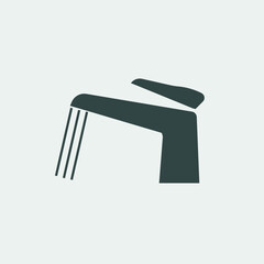 Tap faucet vector icon illustration sign