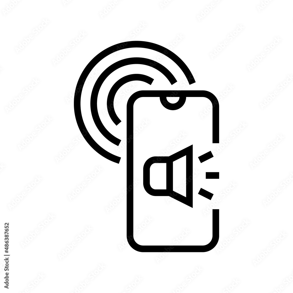 Poster cellular telecommunication line icon vector. cellular telecommunication sign. isolated contour symbo