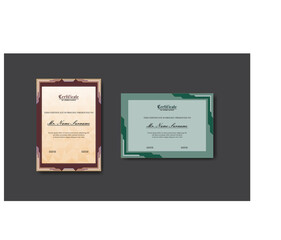 modern, premium and elegant set of award certificate design