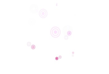 Light Pink vector layout with circle shapes.