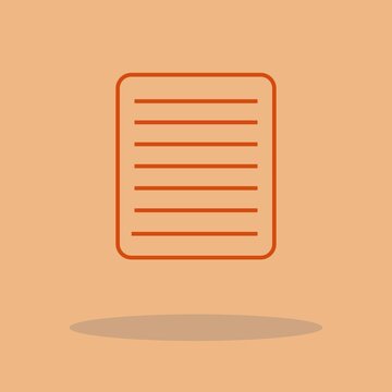Note vector icon illustration sign