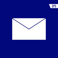 Closed envelope vector icon illustration sign