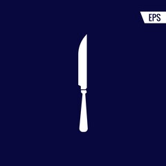 Cutlery knife vector icon illustration sign