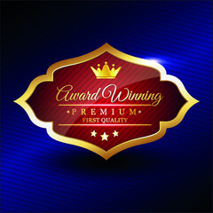 Red And Gold Best Product Badge