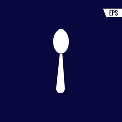 Cutlery spoon vector icon illustration sign