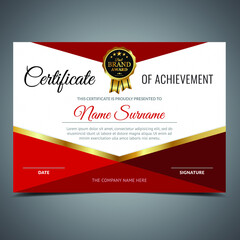 Red Shapes Diploma