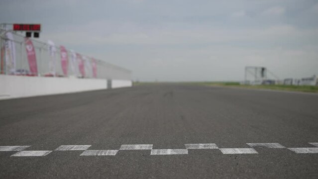 Finish Line at the track; 50 fps slowed to 25
