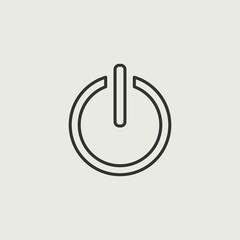 On and off button vector icon illustration sign