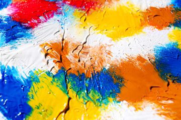 Bright abstract painting as background