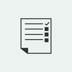 Check_list vector icon illustration sign