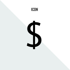 Dollar sign vector icon illustration sign