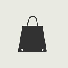Shopping bag vector icon illustration sign