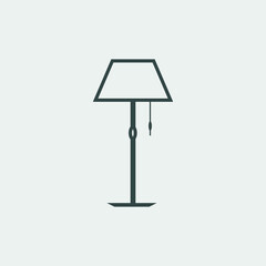 Lamp vector icon illustration sign