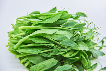 Dutch bean sprout vegetables on a white background