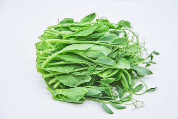Dutch bean sprout vegetables on a white background